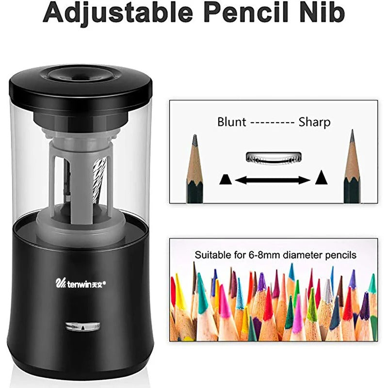 ✏️🔥 Electric Auto-Stop Pencil Sharpener for Kids | 3-Second Sharpening⚡Heavy-Duty USB Power🌟【Classroom Pro】Industrial-Grade Mechanical Sharpener for School/Office/Home ✏️🔥 Electric Auto-Stop Pencil Sharpener for Kids | 3-Second Sharpening⚡Heavy-Duty USB Power🌟【Classroom Pro】Industrial-Grade Mechanical Sharpener for School/Office/Home